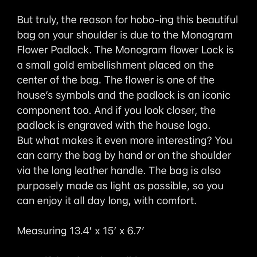 🎈SOLD🎈 LV Discontinued Flower Hobo - Picture 15 of 16